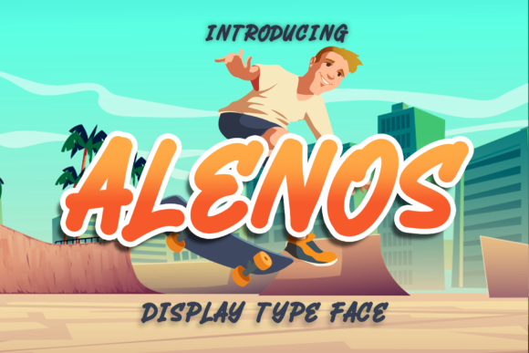 Alenos Font: A Quirky Display Typeface for Memorable Campaigns