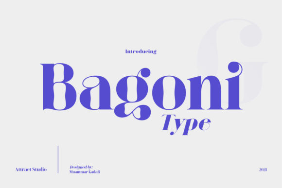 Bagoni Display Font for Creative Product Makers