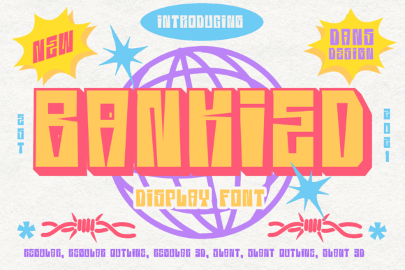 Bankied: A Playful Display Font for Editorial Design