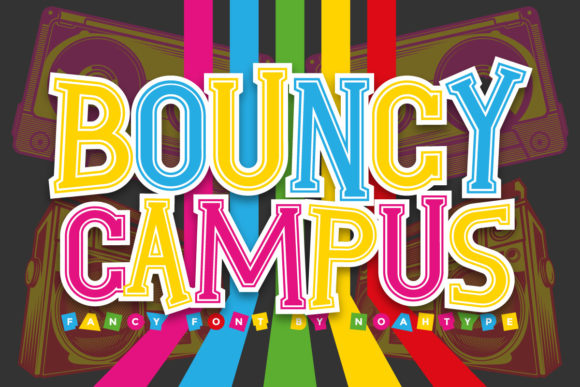 Bouncy Campus Font for Creative Branding Projects