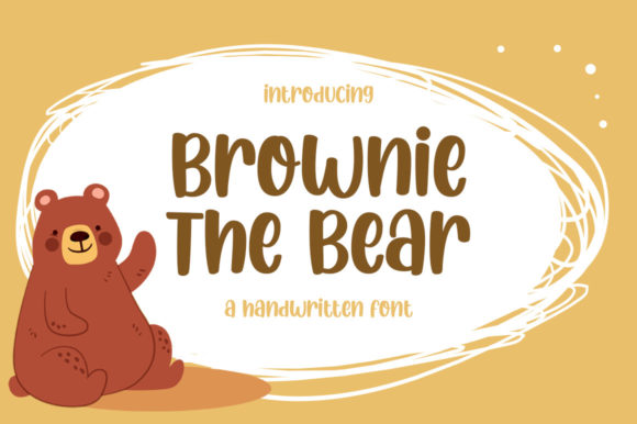 Brownie the Bear: A Charming Display Font for Creative Branding