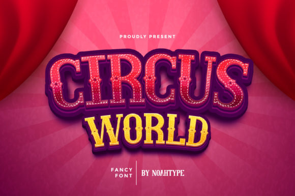 Circus World Font for Creative Craft Projects