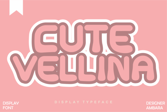 Cute Vellina Font Adds Sparkle to Creative Campaigns