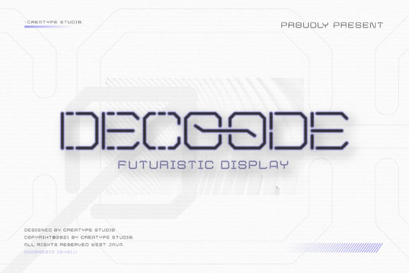 Decoode Futuristic Display: A Premium Font for Bold Branding