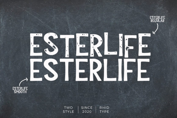 Esterlife: A Display Font for Digital Branding and Creative Projects