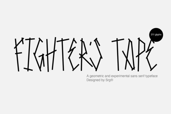 Fighter s Tape: A Quirky Display Font for Bold Branding