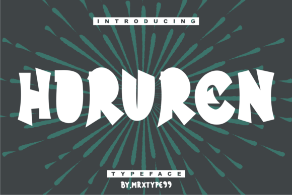 Horuren Font: Bold and Beautiful Display Type