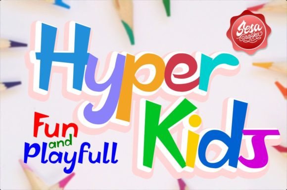Hyper Kids Font for Bold Web Design and Branding