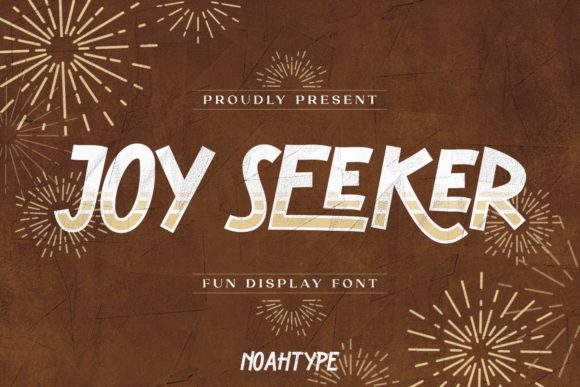 Joy Seeker Font for Creative Makers and Shop Owners