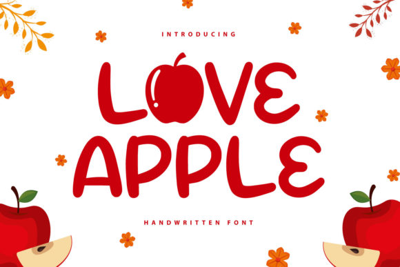 Love Apple: A Playful Display Font for Creative Publishing