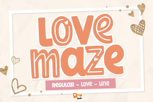 Love Maze Font: A Romantic Display Typeface for Creative Makers