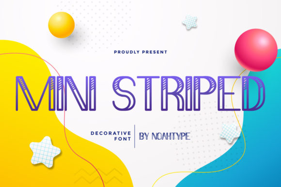 Mini Striped Font: A Bold Display Typeface for Creative Makers