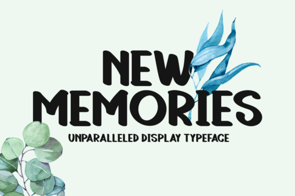 New Memories Display Font for Editorial Design