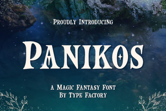 Panikos Font: A Magical Display Typeface for Craft Creators