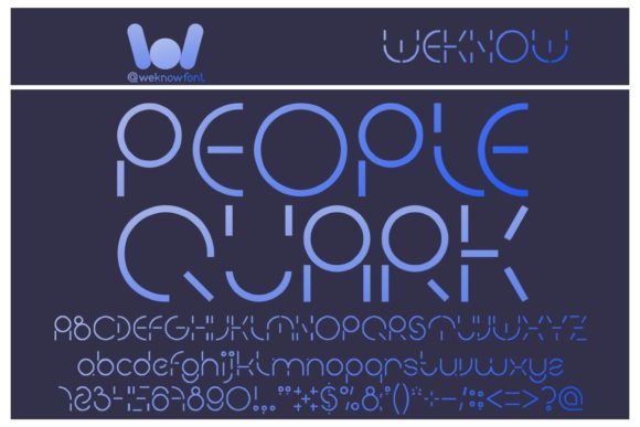 People Quark Font: A Futuristic Display Typeface for Creative Branding