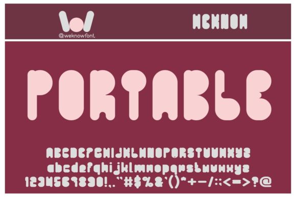 Portable Display Font for Small Business Branding