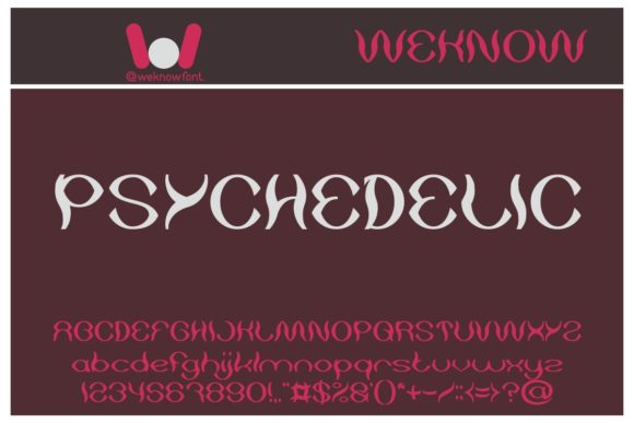 Psychedelic Font for Chic Branding and Eye-Catching Designs