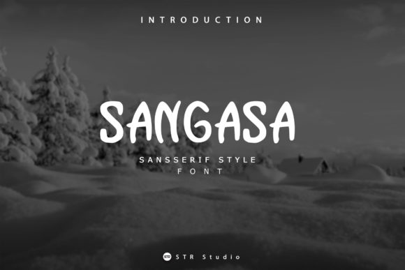 Sangasa Display Font for Modern Editorial Design