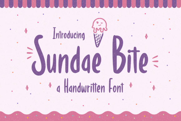 Sundae Bite: A Bold Display Font for Creative Projects