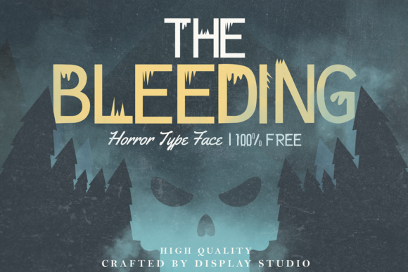 The Bleeding Font: A Chilling Typeface for Crafters and Creators
