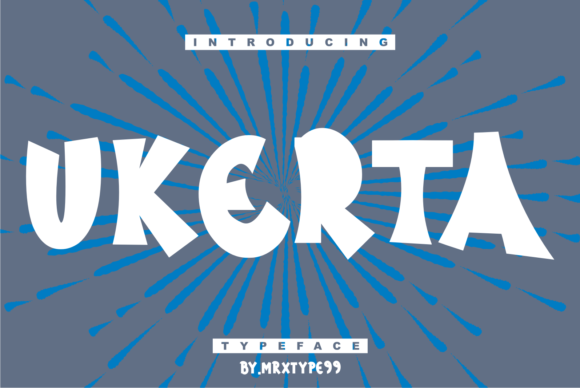Ukerta Display Font for Bold Web Design and Branding