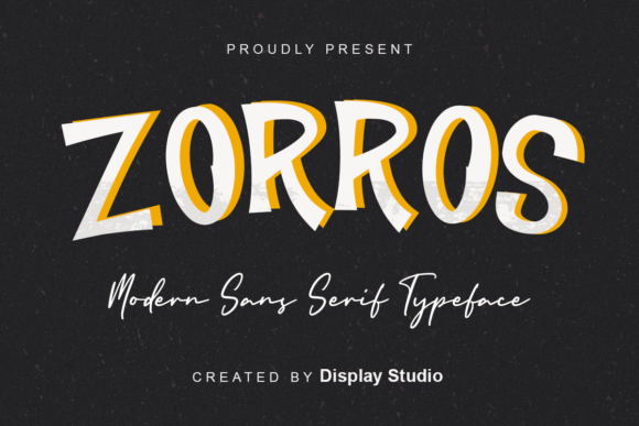 Zorros Display Font for Web Design Projects